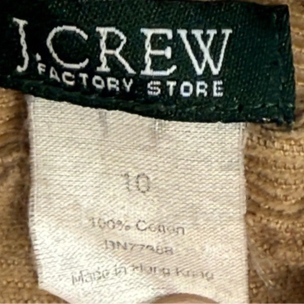 Y2K‎ Vintage J Crew Corduroy Mini Skirt Pockets Tan Grunge Preppy Women's 10 EUC